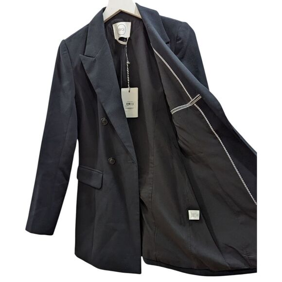 1901 Women's 4 Black Double Breasted Blazer NWT - Picture 3 of 7